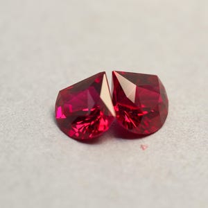 Handcrafted Unique Lab-Created Rubies - One-of-a-Kind Gemstons