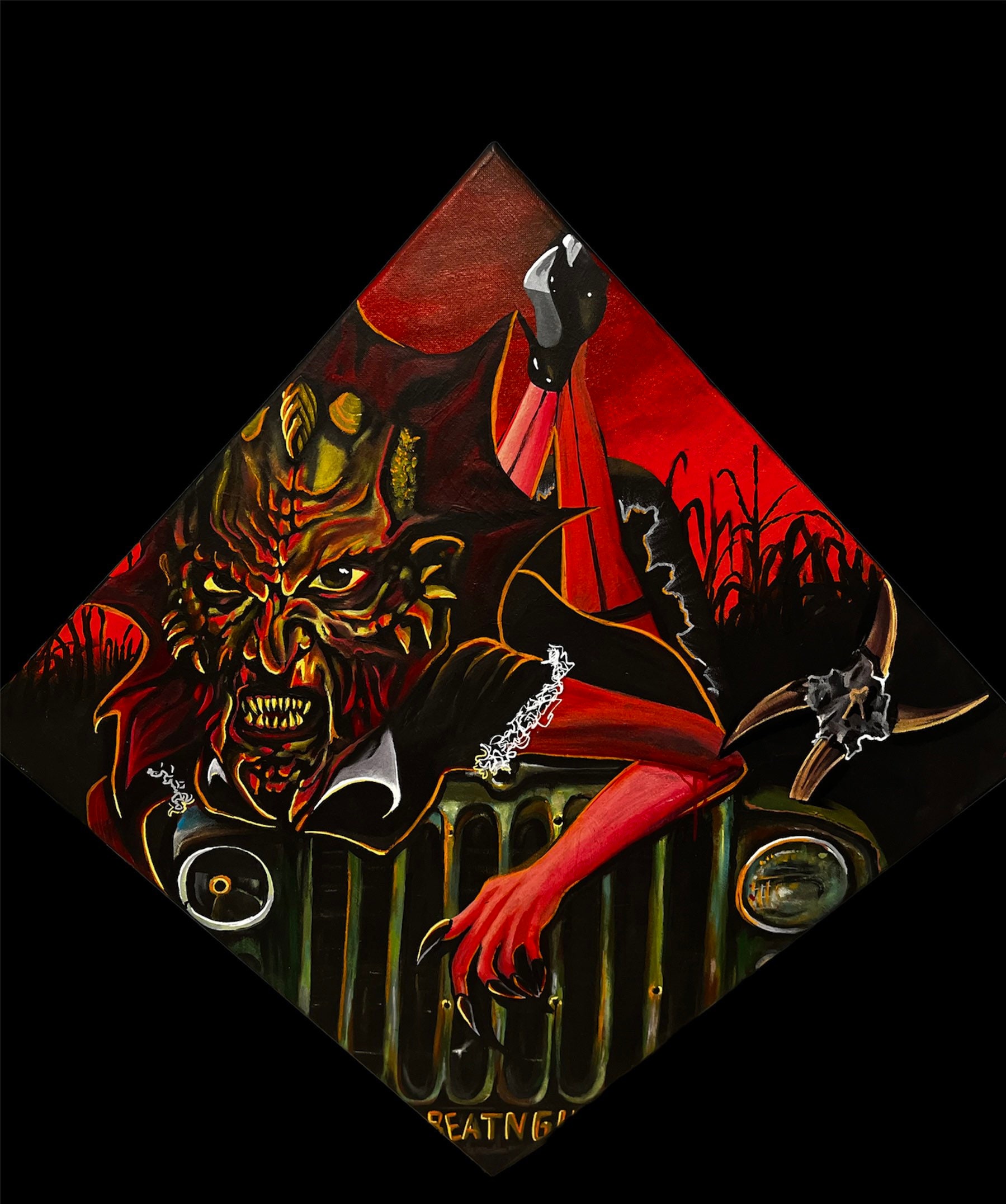 Jeepers Creepers Inspired Painting Etsy
