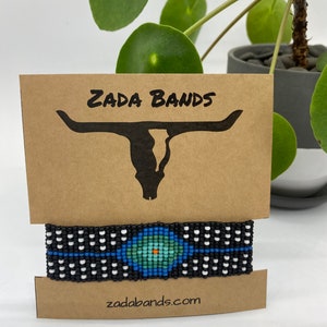 Seed Bead Loom Feather Bracelet