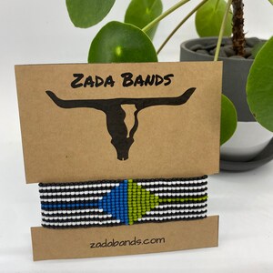 Seed Bead Loom Feather Bracelet