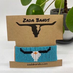 Seed Bead Loom Bull Bracelet