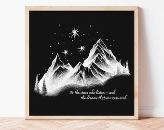 Velaris Night Court Art Print: ACOTAR Bookish Wall Decor
