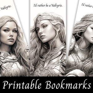 ACOTAR Series Valkyrie Bookmark Set of 3- Nesta, Gwyn, Emerie | House of Wind | Bookish Gift Quote | SJM