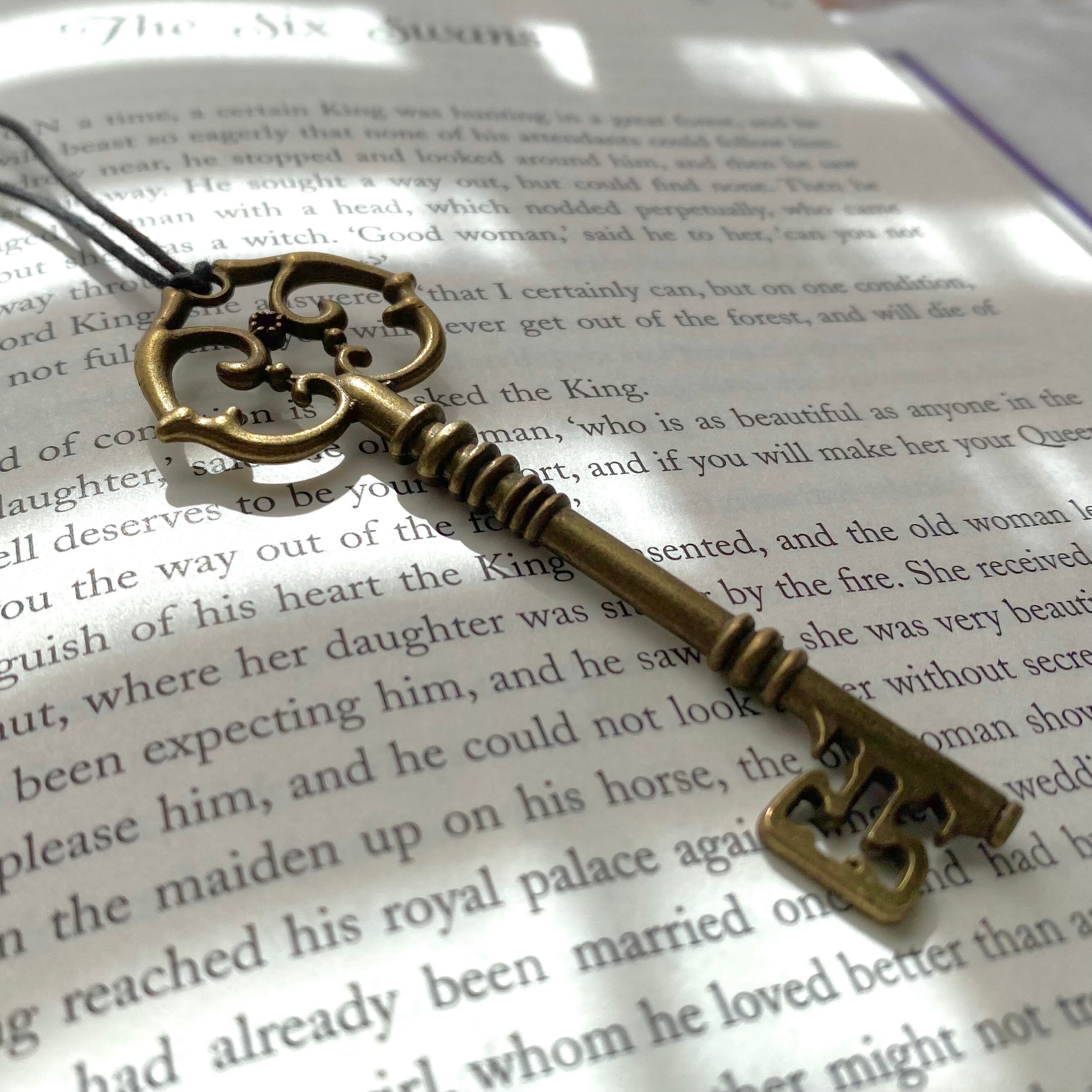 Antique Bronze Skeleton Key Necklace Ornate Key Necklace -  Norway