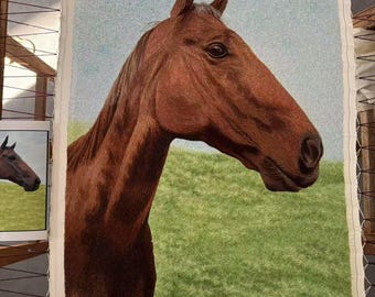 Custom-made King silk art handmade embroidery art Horse C74418