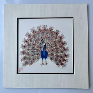 King silk art handmade embroidery art the peacock《锦上添花·孔雀开屏》31537