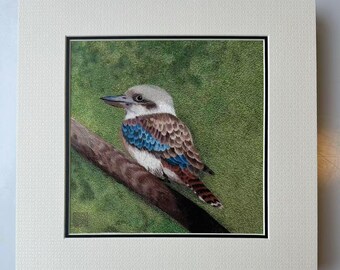 美術館所蔵品　手作りシルクアート　クッカバラ MG 31534