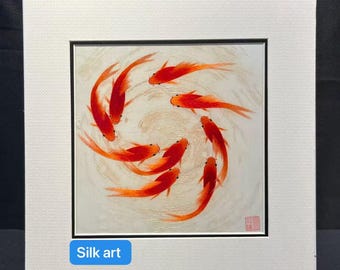 鯉の水彩画、禅の壁アート、湖畔の家の装飾。 - Etsy 日本