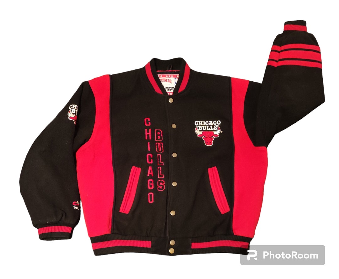 Vintage 90s Chicago Bulls NBA Jacket by Nutmeg by Campri Etsy