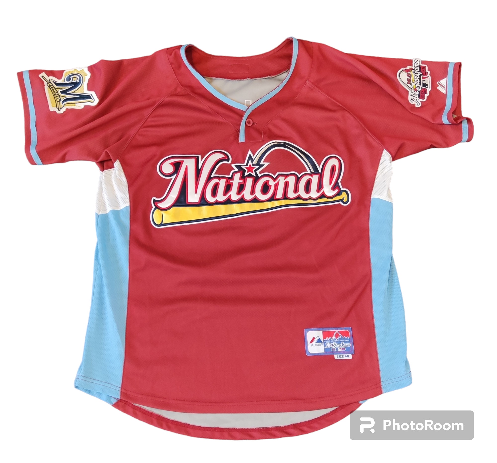 Bryce Harper National League Majestic 2018 MLB All-Star Game Name & Number  T-Shirt - Red