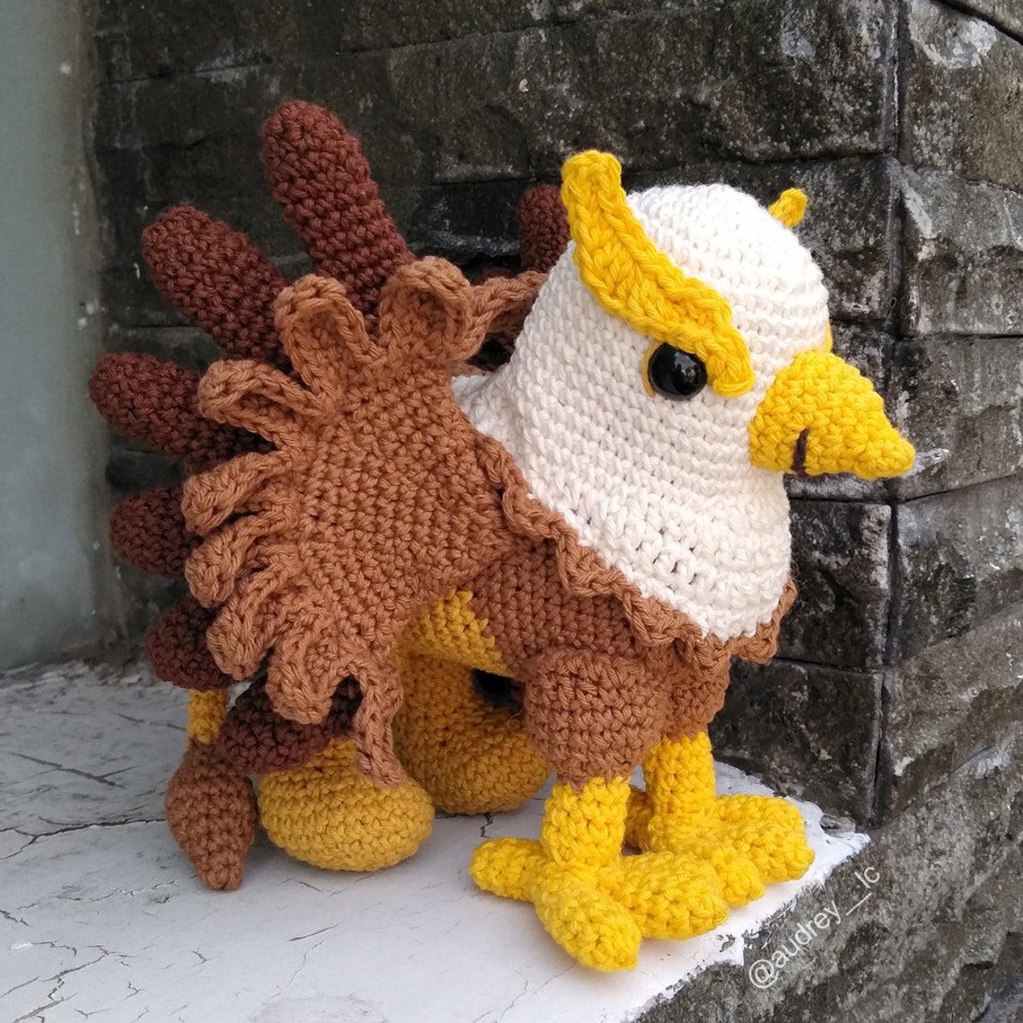 Griffin Pattern Gold the Griffin Crochet Pattern - Etsy