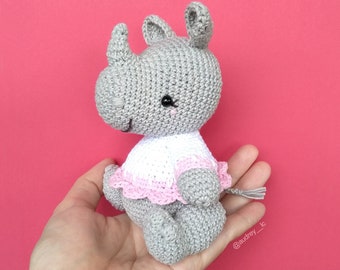 Rini the Javan Rhino Crochet Pattern