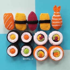 Mini Sushi Playset Crochet Pattern