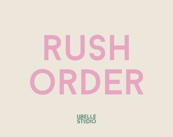 RUSH My Order Processing!