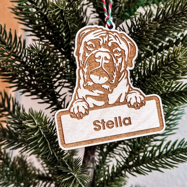 2023 Personalized Dog Ornament | Pet Ornament | Custom Dog Ornament | Dog Mom Christmas Present | Dog's First Christmas | Dog Breed Gift