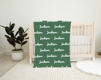 Personalized Baby Name Minky Blanket | Baby Shower Gift | Custom Baby Blanket | Super Soft Name Blanket | First Birthday Gift | Newborn Gift