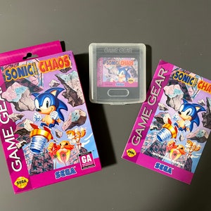 Sonic Chaos Master System na caixa com manual original