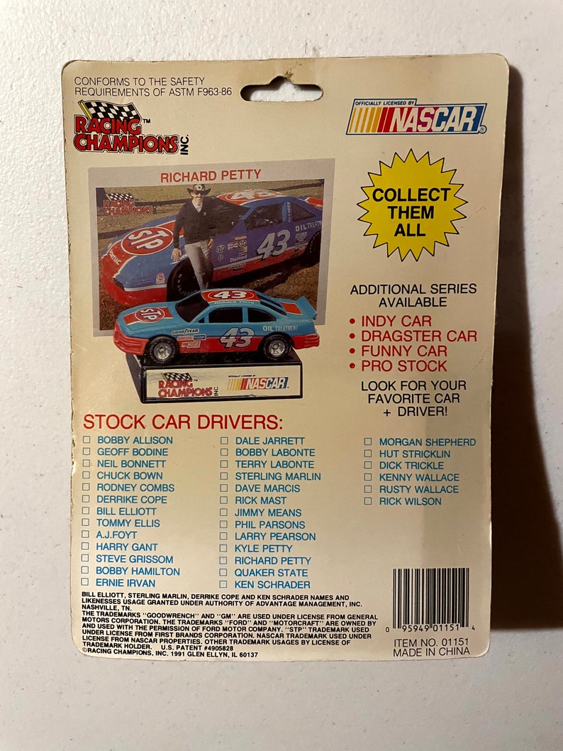 1991 Nascar Racing Champions group of 4 Rusty Wallace / Ken Schrader ...