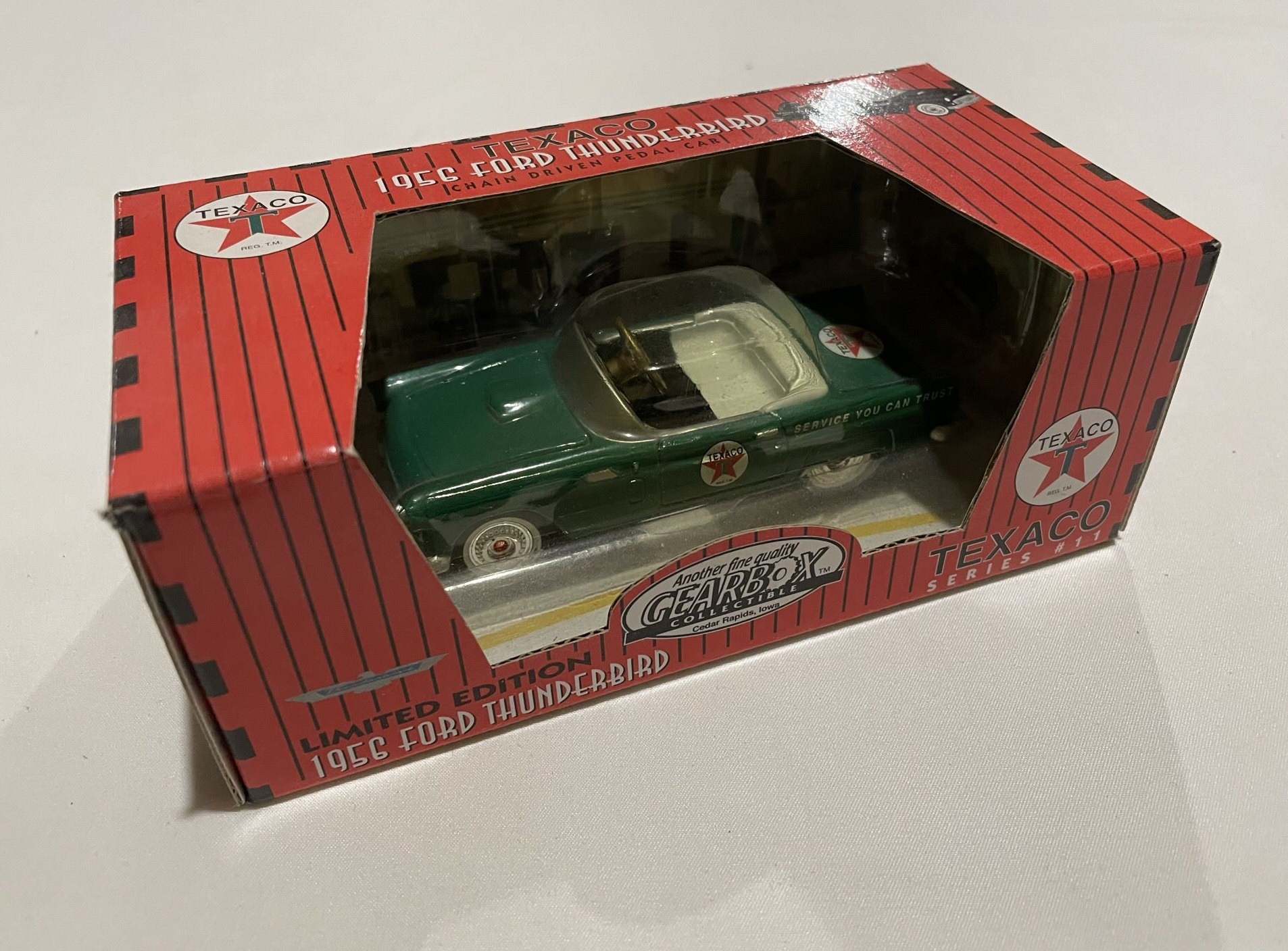 Gearbox Collectibles 1956 Ford Thunderbird Green Pedal Car Etsy