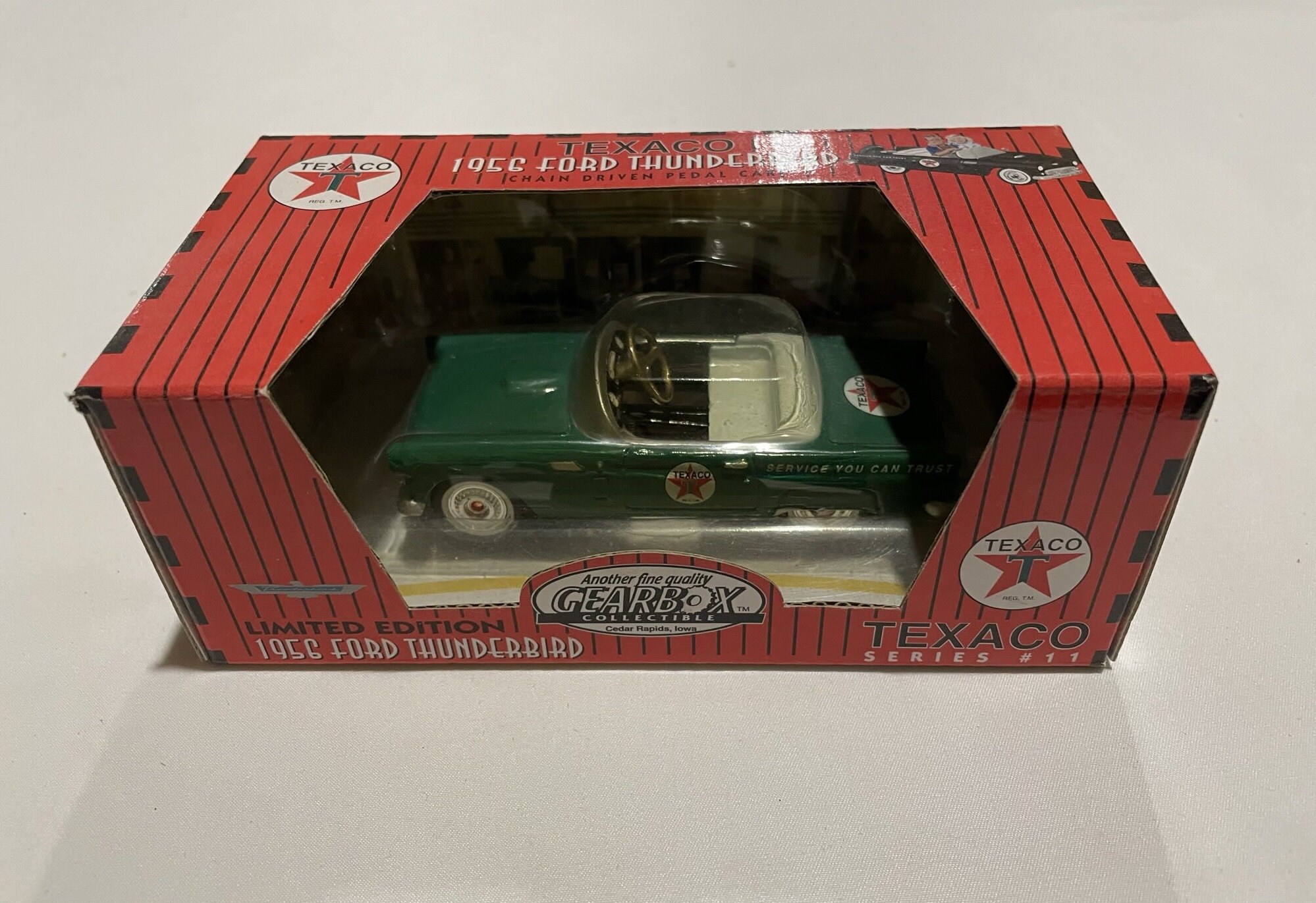 Gearbox Collectibles 1956 Ford Thunderbird Green Pedal Car Etsy