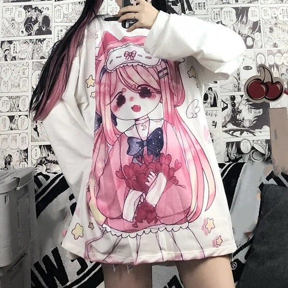 Kawaii Gothic Hoodie Kawaii Gothic Garment Cute Sweatshirt -  Hong Kong