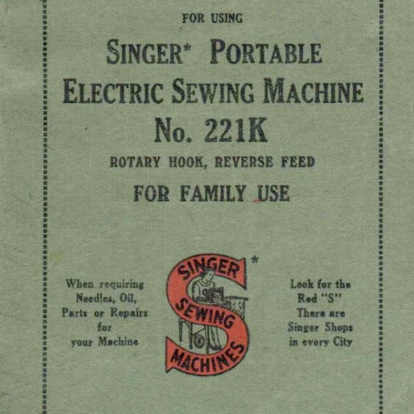 Singer Featherweight 221 Sewing Machine Etsy