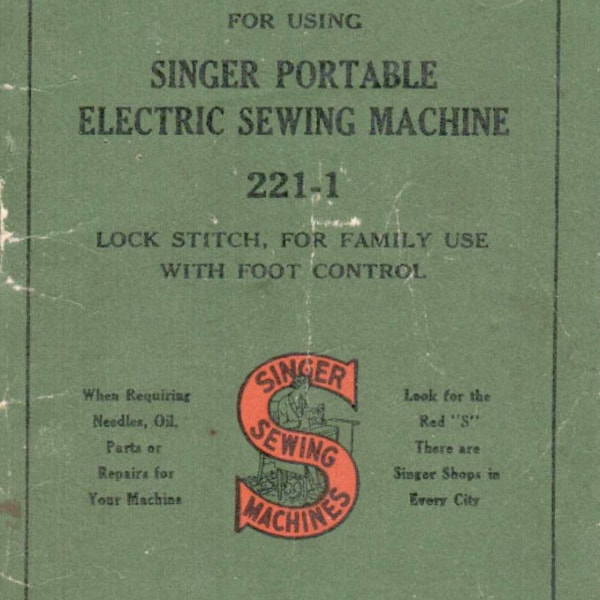 Singer Featherweight 221 Sewing Machine Etsy