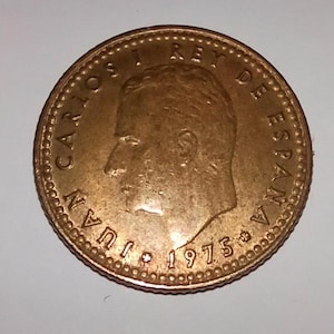 Spanish 1 peseta Chilean typograp variant in Ñ. Coin RARE!!!!!