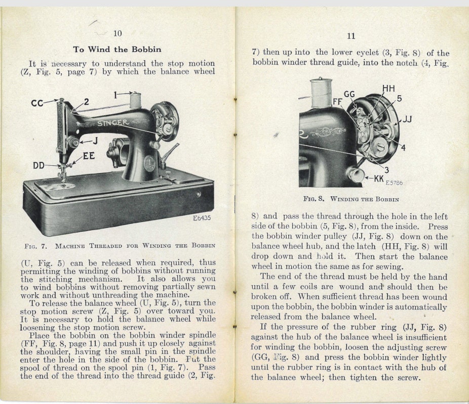 SINGER 9913 Vintage Sewing Machine Digital Manual Etsy