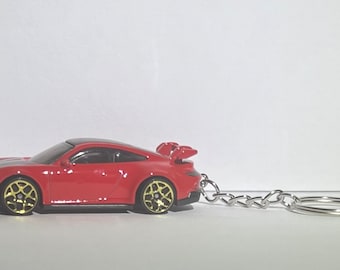 Hot Wheels Porsche 911 GT3 Keychain