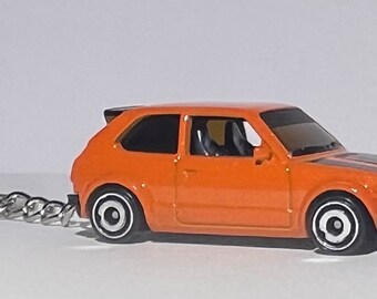 Hot Wheels ‘73 Honda Civic Custom(orange)Keychain