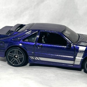 Hot Wheels ‘84 Mustang SVO (purple) Keychain