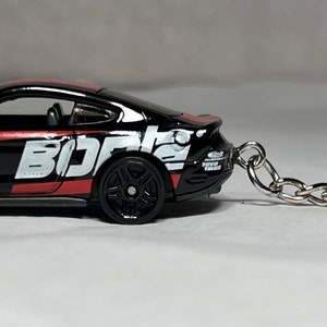 Hot Wheels 2018 Ford Mustang GT Borla Keychain