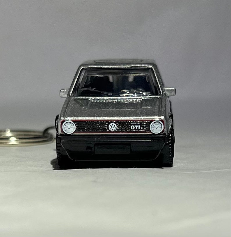 Matchbox 76 VW MK1 GTI Golf gray Keychain Etsy