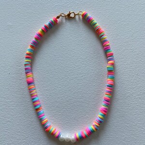 Sunset pearl necklace