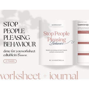 Stop People Pleasing Workbook | Healthy Boundaries Journal (Digital Download)