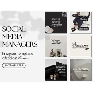 Social Media Manager Template | Digital Marketing Instagram Post Template | Social Media Instagram Templates | Coaching Instagram Templates