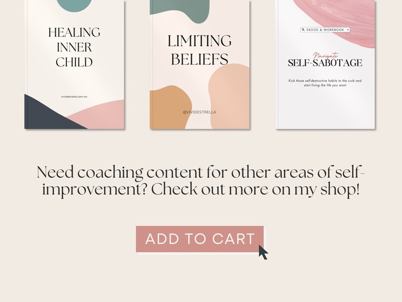 Self-Acceptance Coach Workbook | Ebook Template (Digital Download) image 9