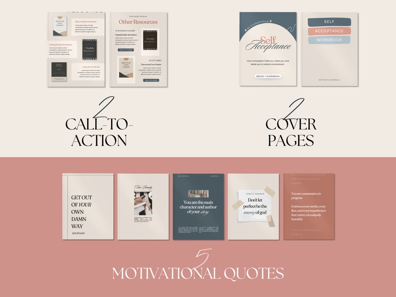 Self-Acceptance Coach Workbook | Ebook Template (Digital Download) image 6