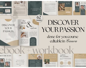 Découvrez votre cahier d'exercices passion | Ebook sur le coaching de vie (modifiable sur toile)