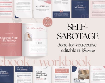 Self-Sabotage Coach Workbook | Done For You Course (Digital Download)
