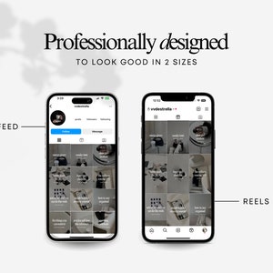 May include: A screenshot of a mobile phone displaying an Instagram feed and reels. The feed shows a grid of nine images with a variety of content, including photos of food, drinks, and lifestyle items. The reels section shows a single video of a person making a drink.