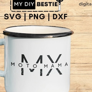 Moto Mama Mom Svg mama dirt bike racing png dxf svg Cricut Silhouette  Motocross  sublimation dirtbike cut file