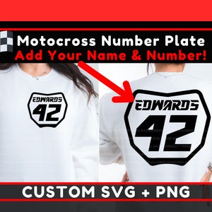 Motorcross SVG PNG aangepaste plaat zomer crossmotor nummer Moto moeder mama racen Cricut sublimatie crossmotor race leven off-road vader vrouw echtgenoot