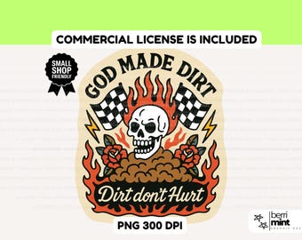 God made dirt PNG Motocross Boy Design Moto Mama Mom Sublimation dirt bike racing Toddler dirtbike Kid checkered flag A lil never hurt Rad