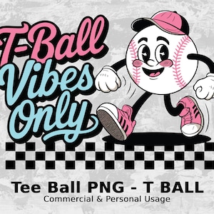 Tee Ball T Ball PNG Tball Design Mama trendige Mädchen Mama Junge Sublimation lustige Retro Game Day Saison für das Checkered Brother Schwester Baseballteam