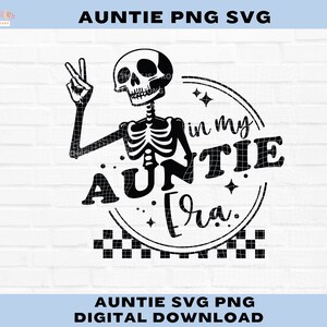 Tante Shirt Sweatshirt Design Sublimation Cooler Tante Club Retro kariertes Tante Shirt Skelett