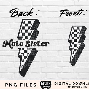 Motocross Schwester PNG Bundle Moto Mama Mom Mama Dirt Bike Racing PNG Motocross Kleinkind Sublimation Dirtbike ziehen Rennen Mädchen Motorrad