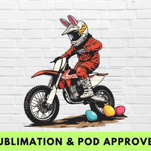 Dirt Bike Dirtbike PNG Motocross Ostern Racing Junge Mädchen Shirt Happy Clipart Bunny Crew Kleinkind Baby Kinder Digital Mein erster Geburtstag Moto Mama