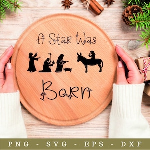 Nativity SVG / Cut File / Cricut  / Nativity SVG / Christmas PNG / svg / Christmas Decoration / Clip art / Vector Christian four file types